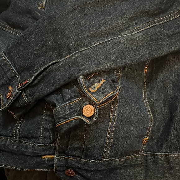 Guess fitted jean jacket dark denim - Picture 3 of 3